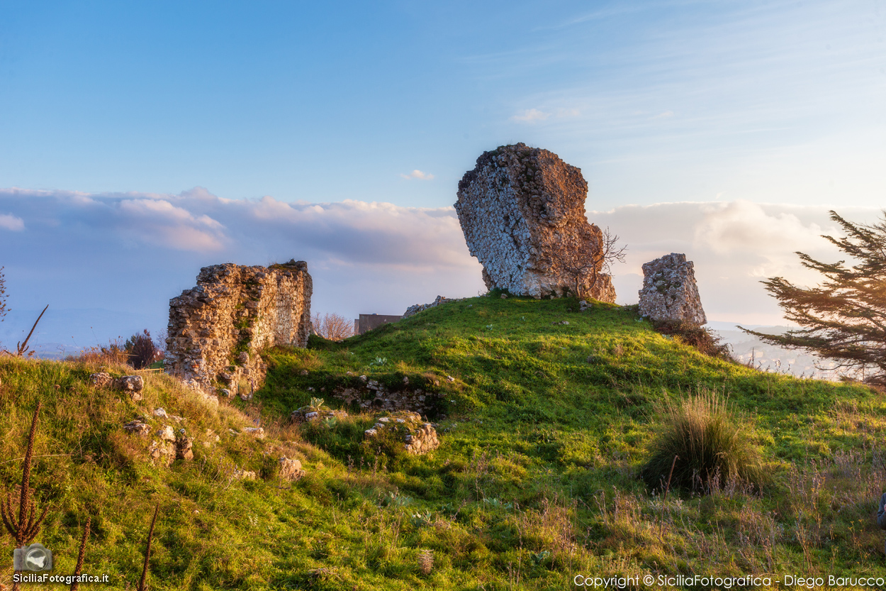 Castle of Aidone - Ruins of the Norman castle Castellaccio